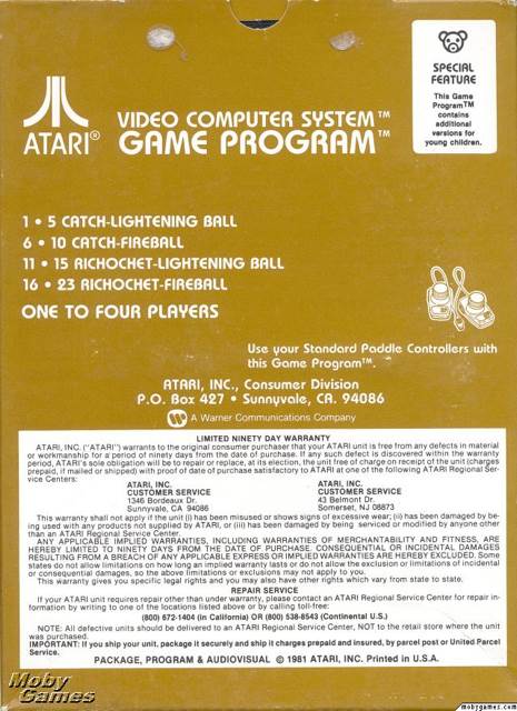 Warlords - Atari 2600 video game collectible - Main Image 2