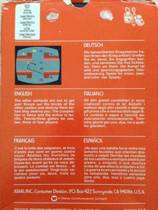 Warlords - Atari 2600 video game collectible - Main Image 2
