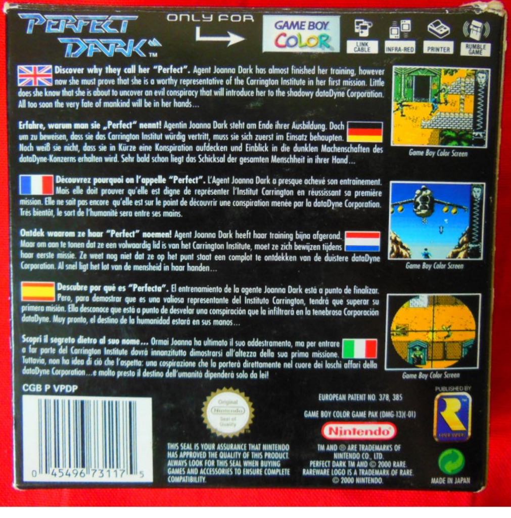 Perfect Dark - Nintendo Game Boy Color (Microsoft Game Studios - 4) video game collectible [Barcode 045496731175] - Main Image 2