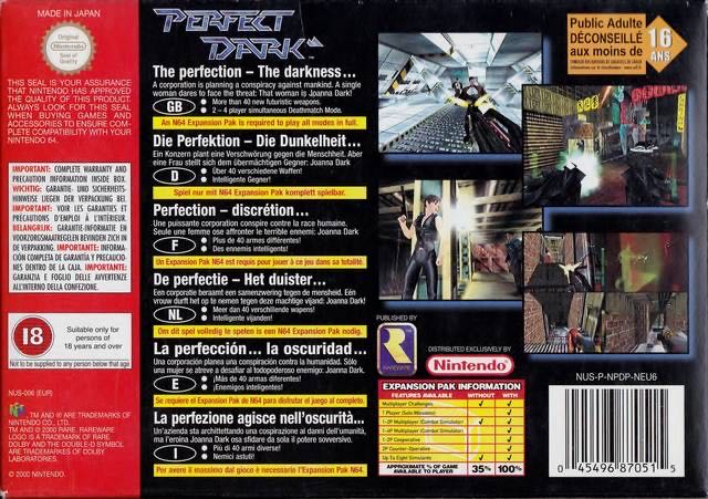 Perfect Dark - Nintendo 64 (N64) (Rare - 1-4) video game collectible - Main Image 2