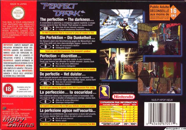 Perfect Dark - Nintendo 64 (N64) video game collectible - Main Image 2