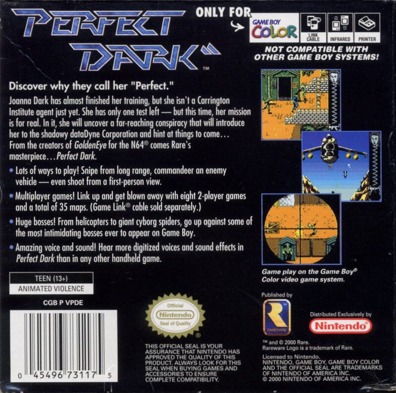 Perfect Dark - Nintendo Game Boy Color video game collectible - Main Image 2