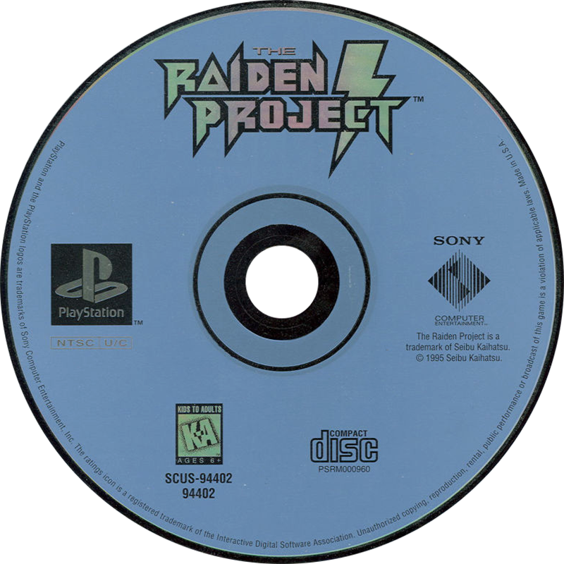 Raiden Project (long box) - Sony PlayStation (Sony - 1-2) video game collectible [Barcode 711719440222] - Main Image 3