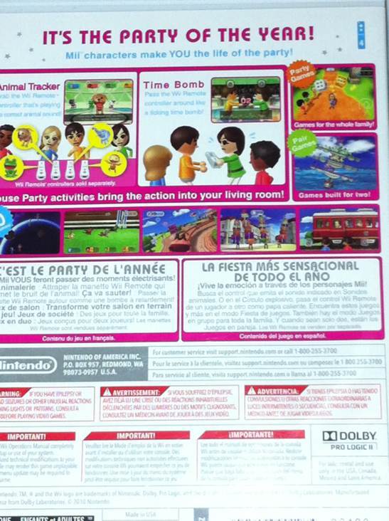 Wii Party - Nintendo Wii video game collectible - Main Image 2