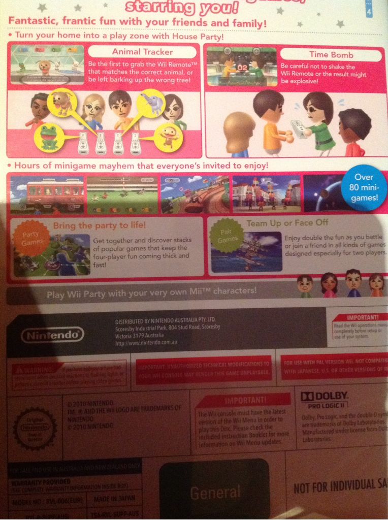 Wii Party - Nintendo Wii video game collectible - Main Image 2