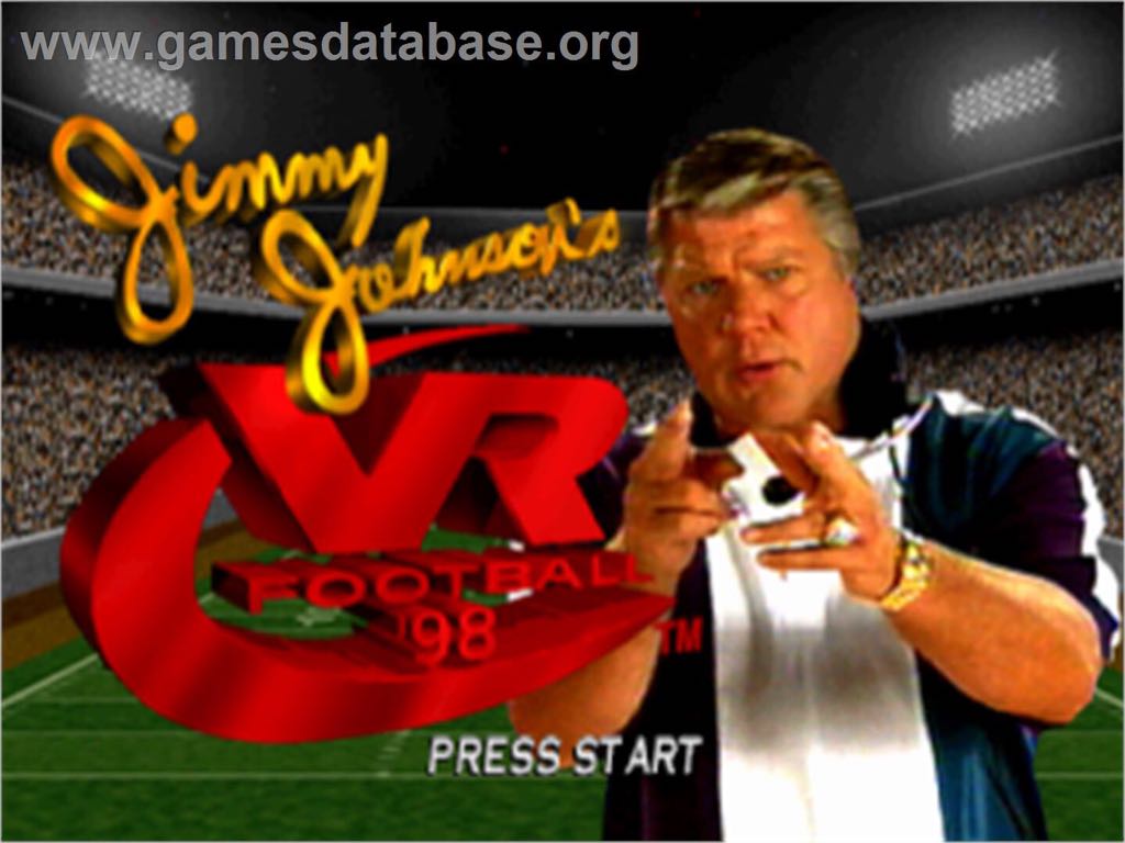 Jimmy Johnsons VR Football 98 - Sony PlayStation (Interplay Entertainment - 1-2) video game collectible [Barcode 040421896301] - Main Image 2