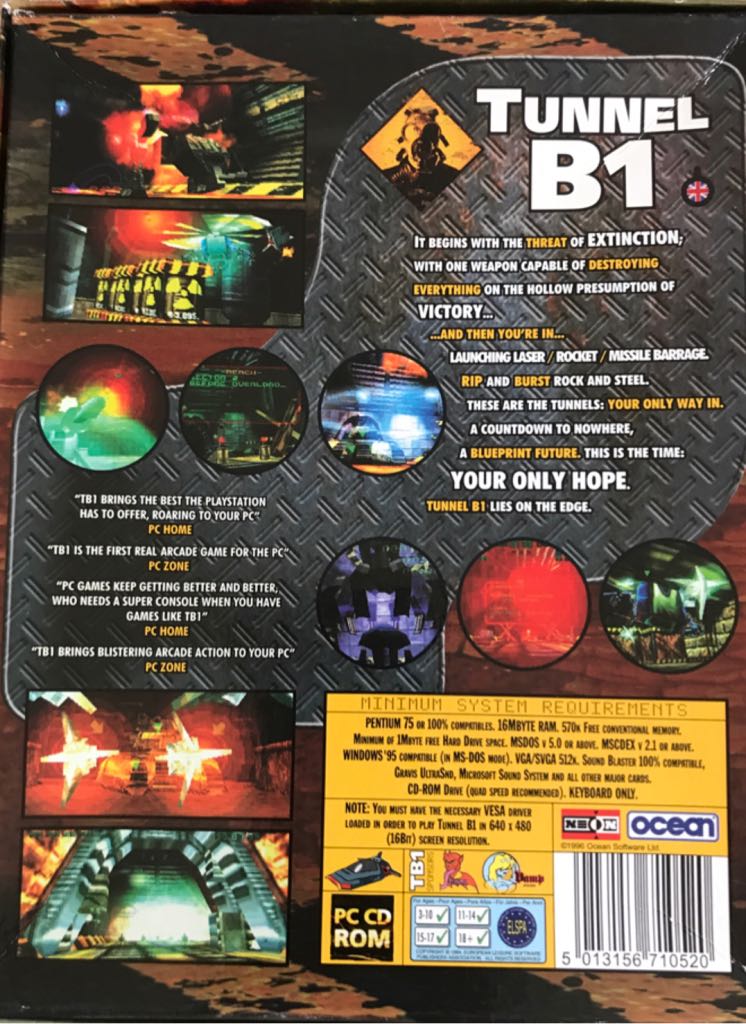 Tunnel B1 - PC video game collectible [Barcode 5013156710520] - Main Image 2