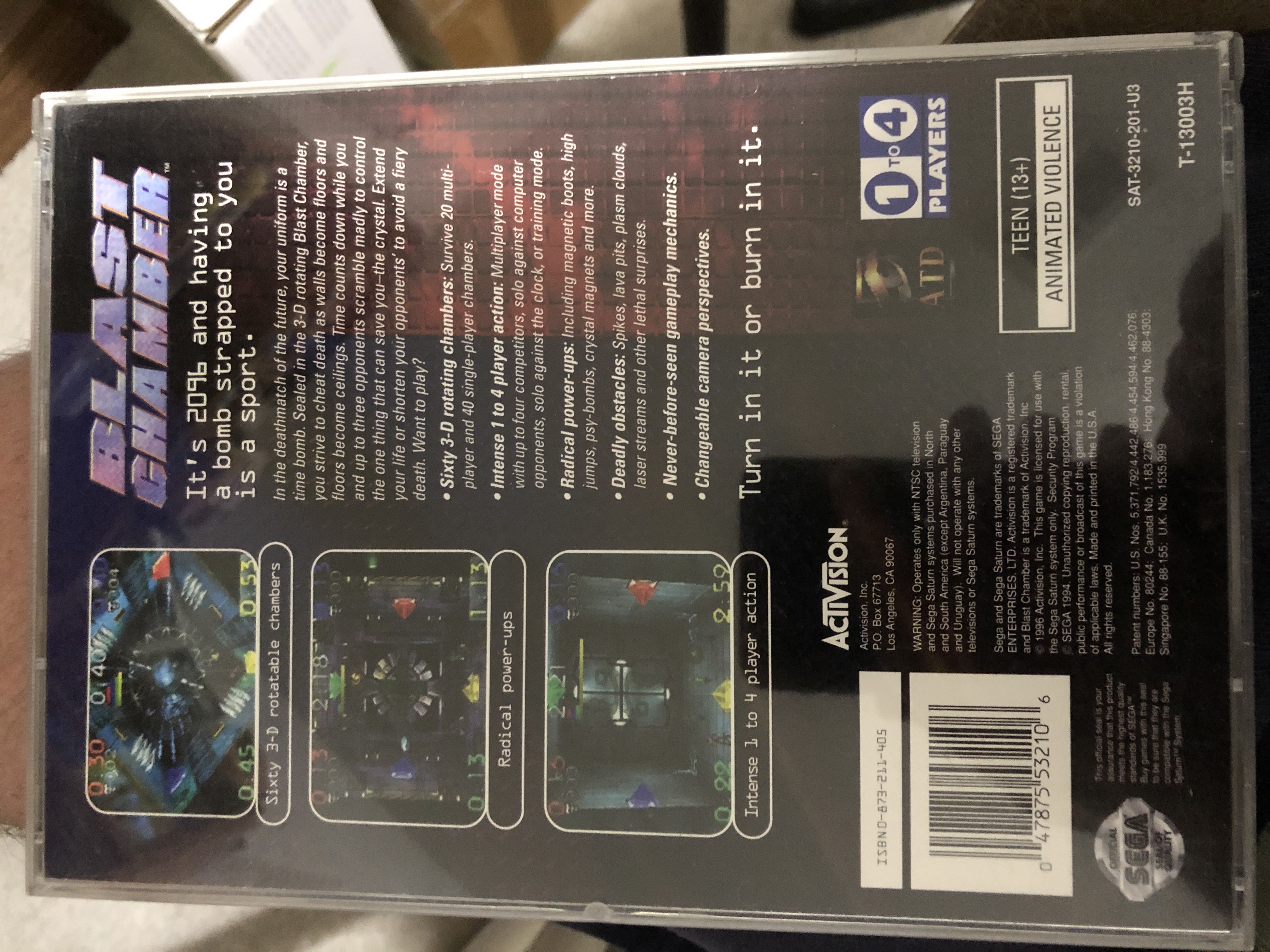 Blast Chamber - Sega Saturn (Activision - 4) video game collectible [Barcode 047875532106] - Main Image 2