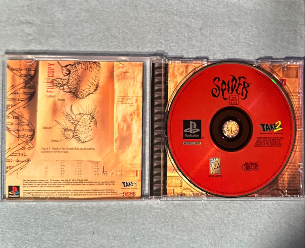 Spider:  The Video Game - Sony PlayStation (Take Two Interactive - 1) video game collectible [Barcode 710425230356] - Main Image 4