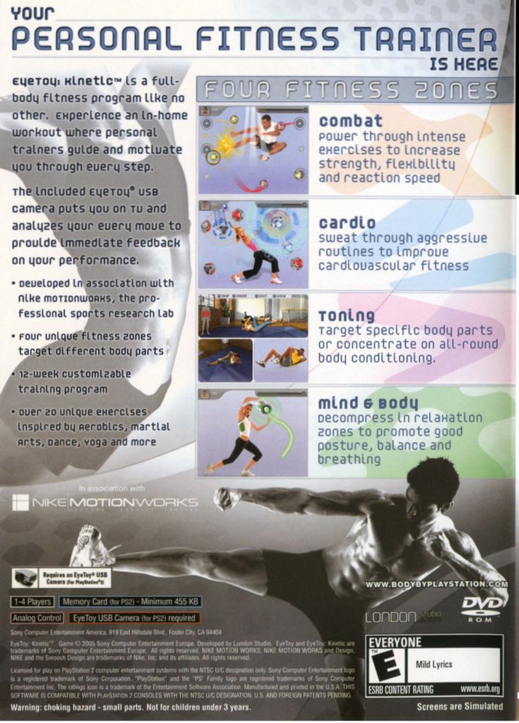 Eye Toy - Kinetic - Sony PlayStation 2 (PS2) (Sony - 1-4) video game collectible [Barcode 711719749721] - Main Image 2