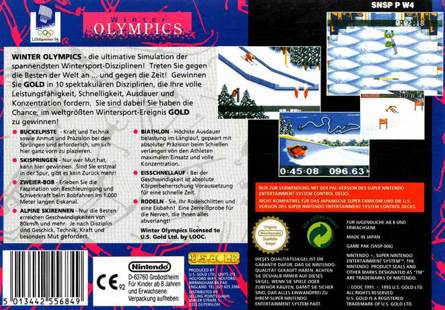 Winter Olympic Games - Nintendo Super Nintendo Entertainment System (SNES) video game collectible - Main Image 2