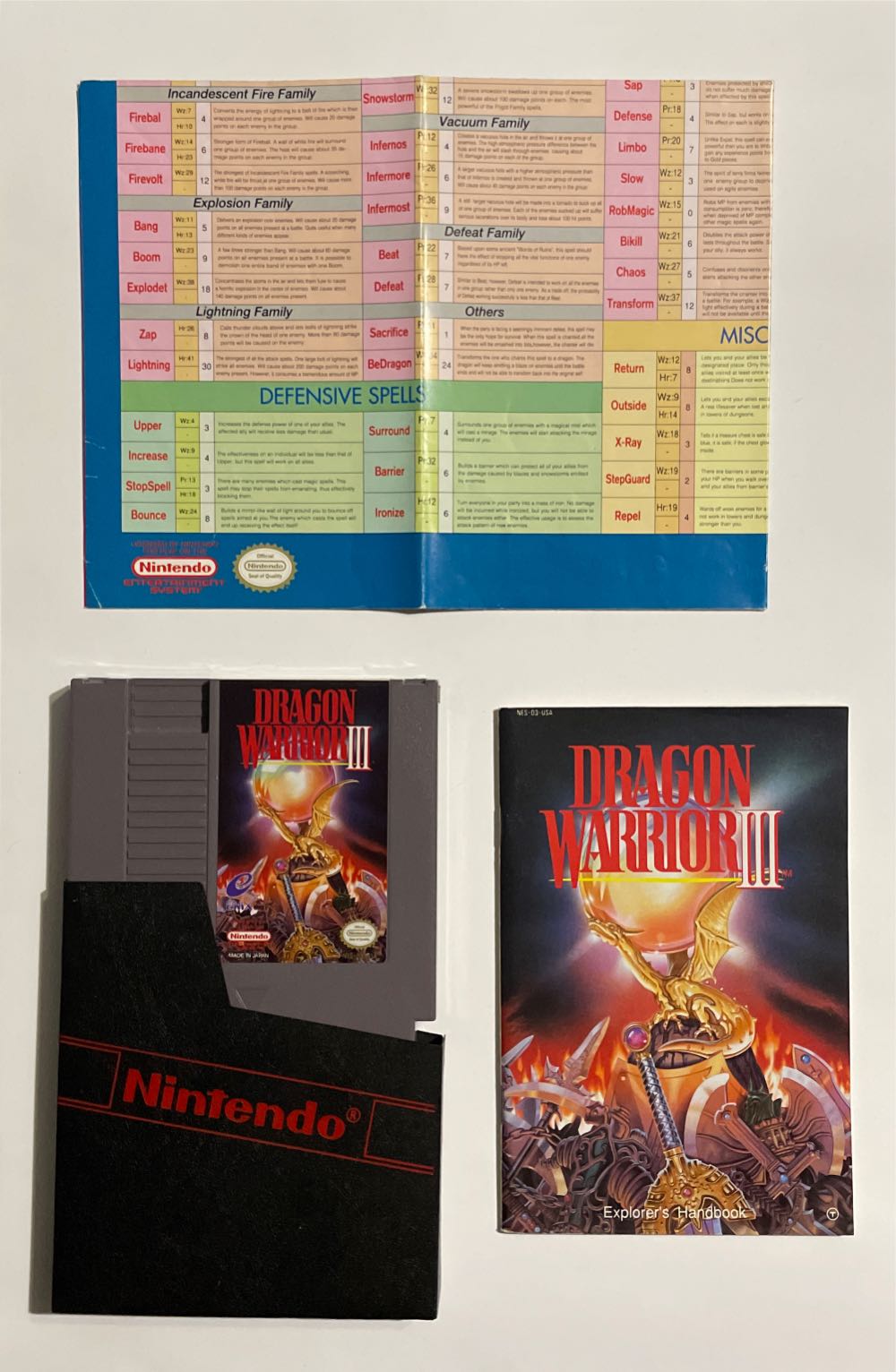 Dragon Warrior III - Nintendo Entertainment System (NES) (Enix - 1) video game collectible [Barcode 719631000029] - Main Image 3