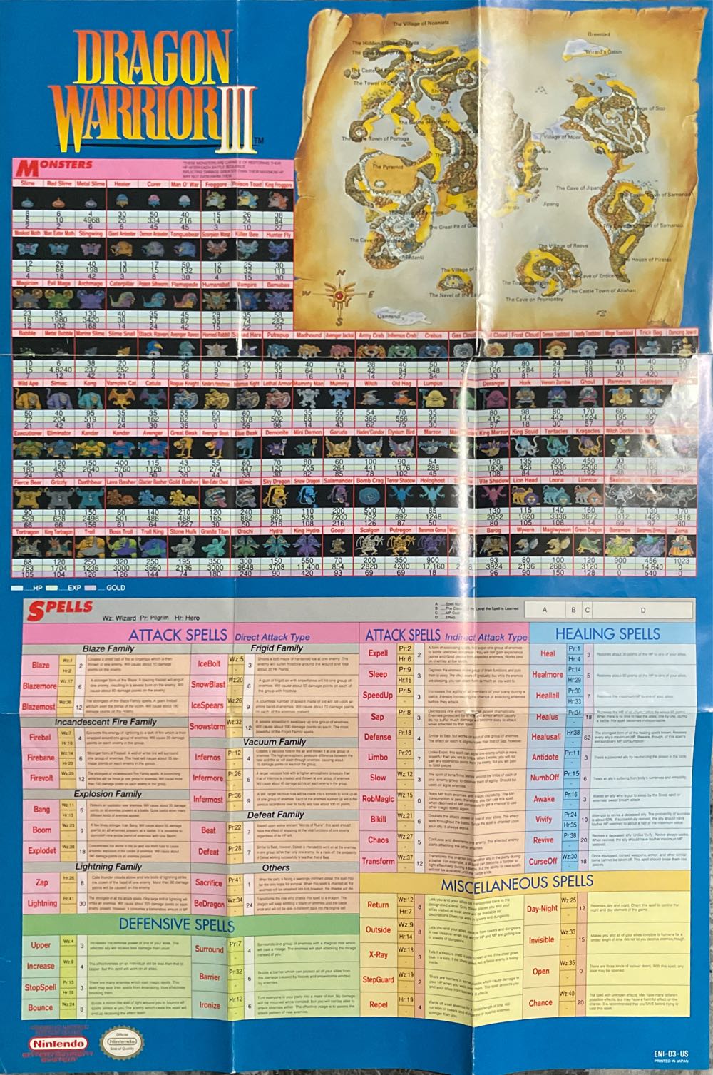 Dragon Warrior III - Nintendo Entertainment System (NES) (Enix - 1) video game collectible [Barcode 719631000029] - Main Image 4