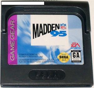 Madden NFL 95 - Sega Game Gear (Ea Sports) video game collectible - Main Image 2