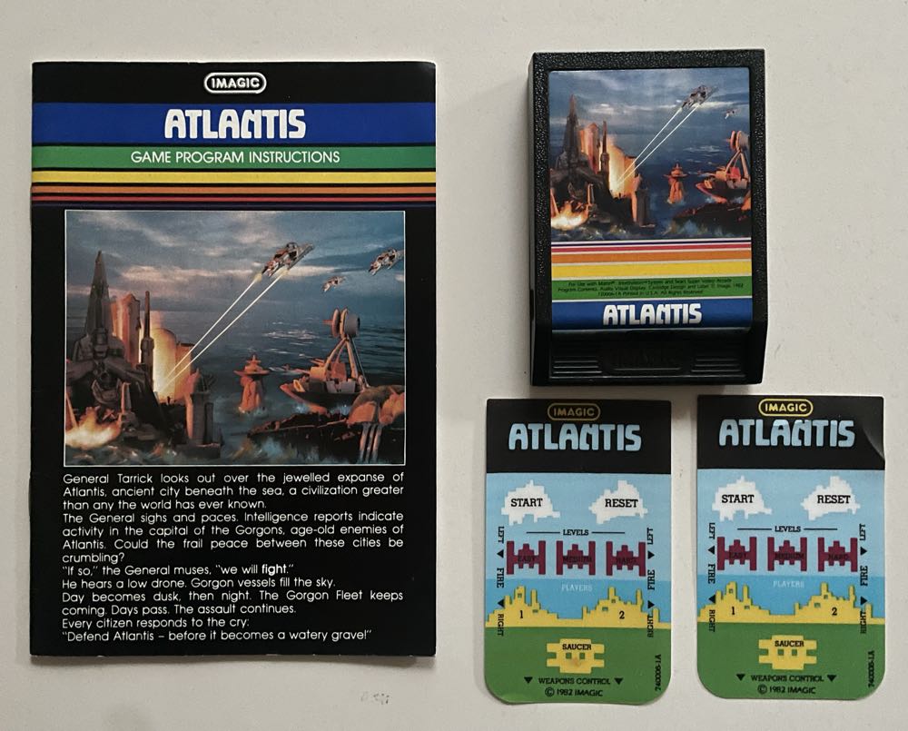 Atlantis - Intellivision (Imagic - 1) video game collectible - Main Image 3