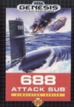 688 Attack Sub - Sega Genesis (Mega Drive) (Electronic Arts / SEGA - 1) video game collectible [Barcode 010086014013] - Main Image 1