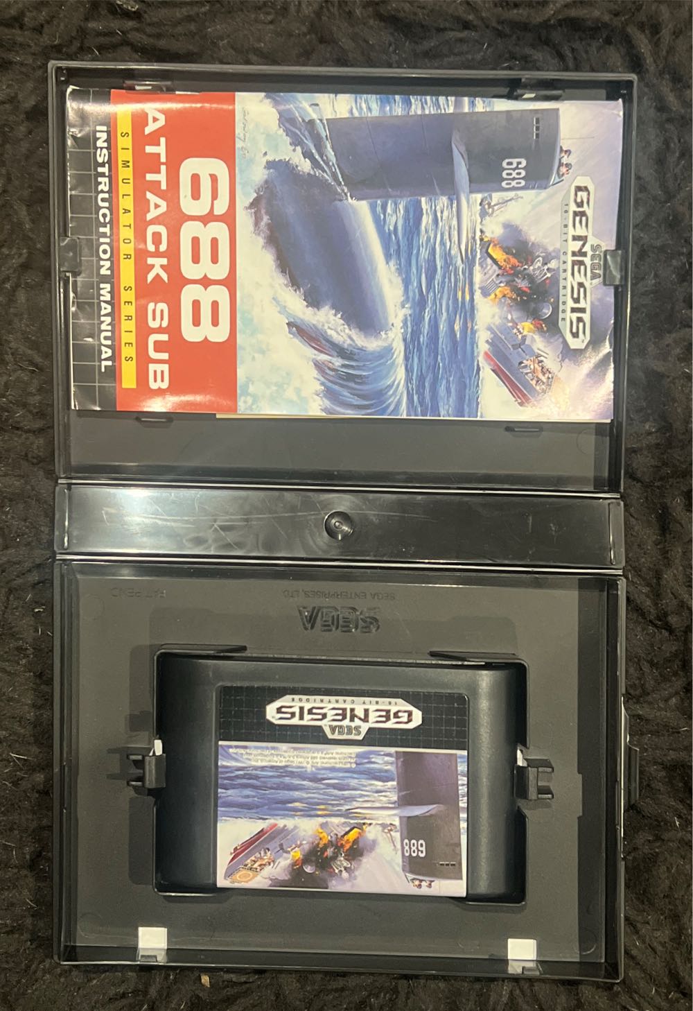 688 Attack Sub - Sega Genesis (Mega Drive) (Electronic Arts / SEGA - 1) video game collectible [Barcode 010086014013] - Main Image 3