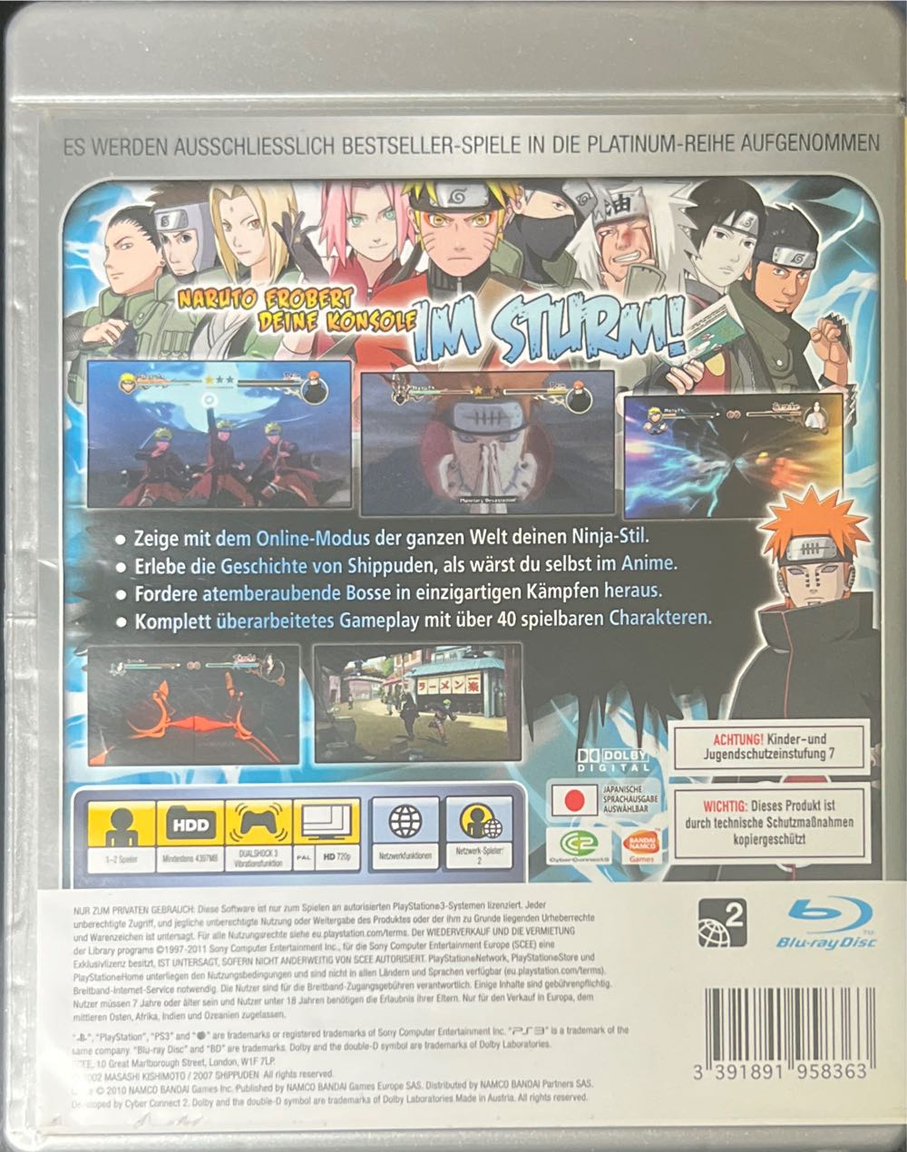 Naruto Shippuden Ultimate Ninja Storm 2 - Sony PlayStation 3 (PS3) video game collectible [Barcode 3391891958363] - Main Image 2