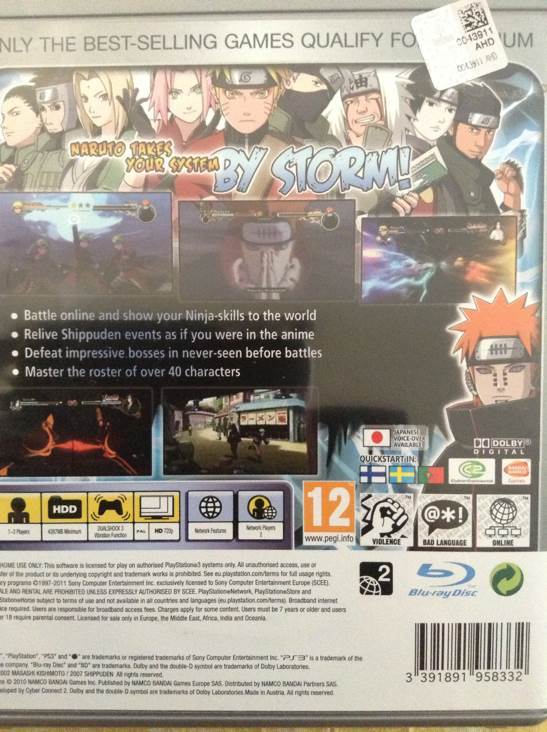 Naruto Shippuden Ultimate Ninja Storm 2 - Sony PlayStation 3 (PS3) (Namco Bandai) video game collectible - Main Image 2