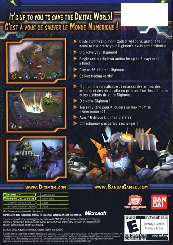 Digimon World 4 - Microsoft Xbox (Bandai Namco Entertainment - 2) video game collectible - Main Image 2