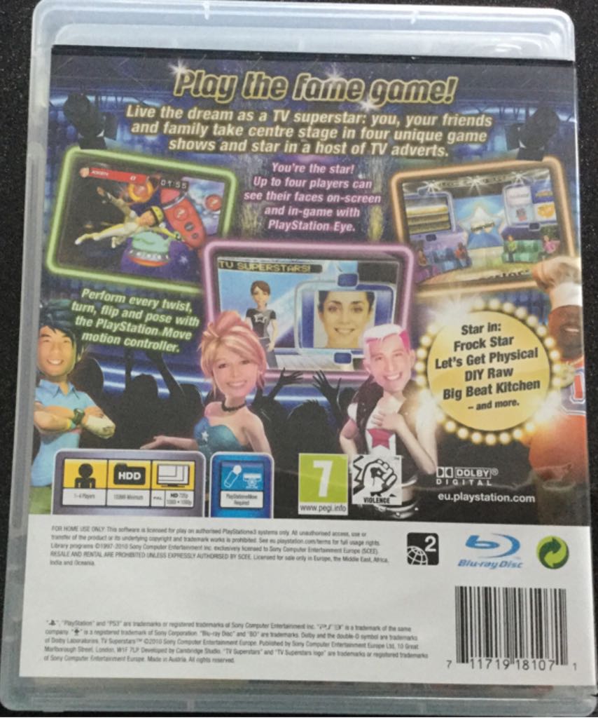 TV Superstars - Sony PlayStation 3 (PS3) (Sony Computer Entertainment - 4) video game collectible [Barcode 711719181071] - Main Image 2