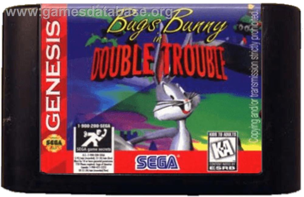 Bugs Bunny in Double Trouble - Sega Genesis (Mega Drive) (Sega - 1) video game collectible [Barcode 010086018400] - Main Image 3