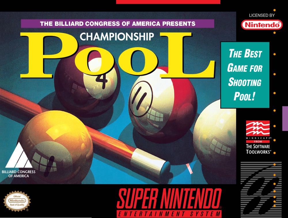 Championship Pool - Nintendo Super Nintendo Entertainment System (SNES) video game collectible - Main Image 1