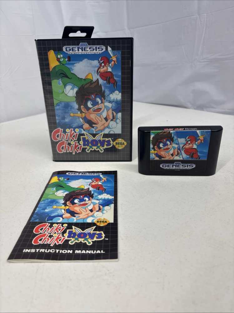 Chiki Chiki Boys - Sega Genesis (Mega Drive) (Sega - 1) video game collectible [Barcode 010086010756] - Main Image 3
