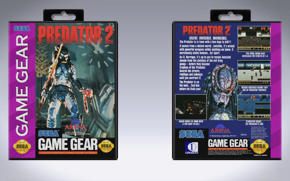 Predator 2 - Sega Game Gear (Arena) video game collectible - Main Image 2