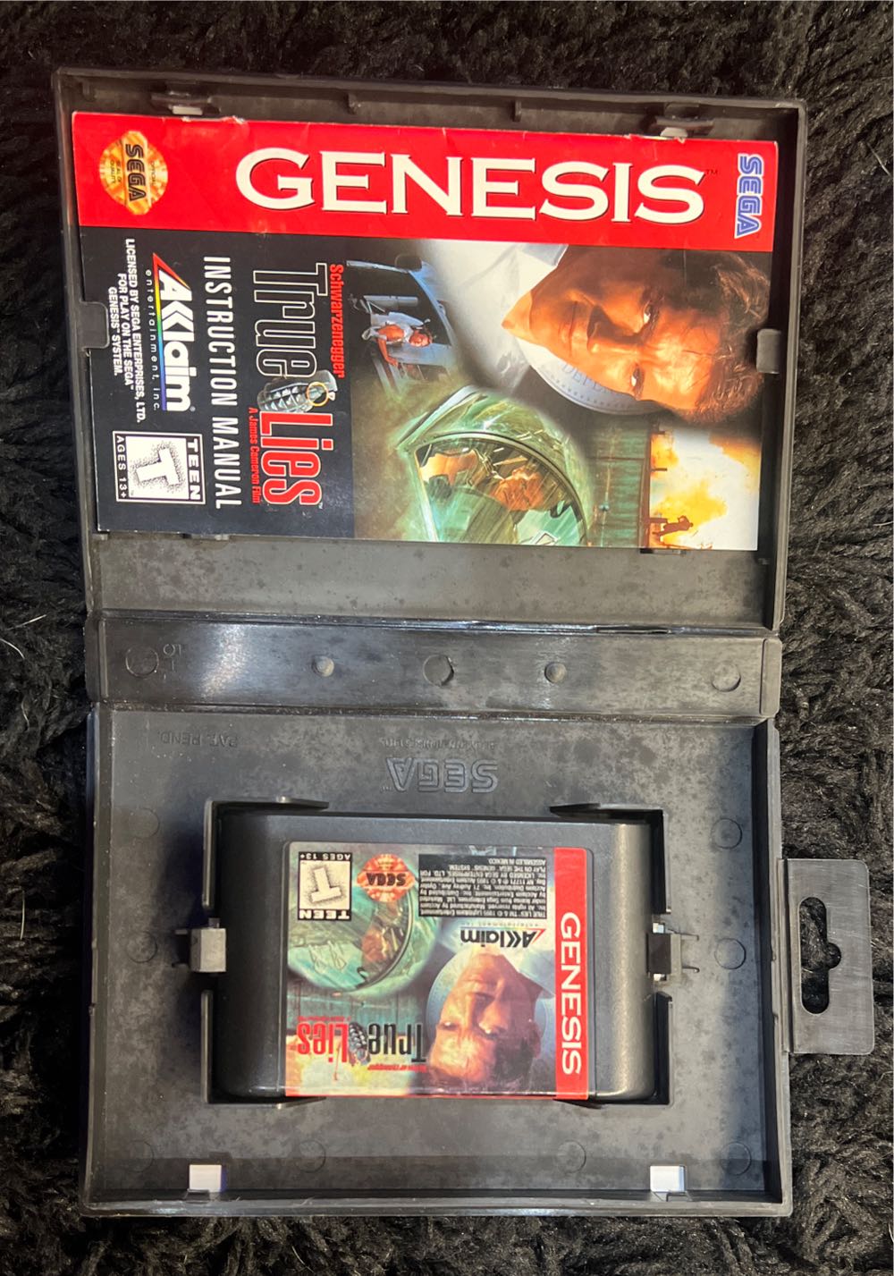 True Lies - Sega Genesis (Mega Drive) (Acclaim - 1) video game collectible [Barcode 021481800088] - Main Image 3