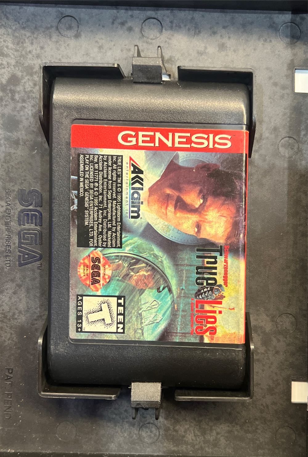 True Lies - Sega Genesis (Mega Drive) (Acclaim - 1) video game collectible [Barcode 021481800088] - Main Image 4