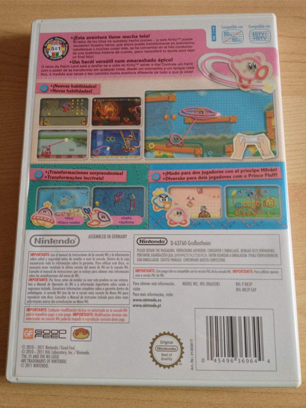 Kirbys Epic Yarn - Nintendo Wii (Nintendo - 1 - 2) video game collectible - Main Image 2