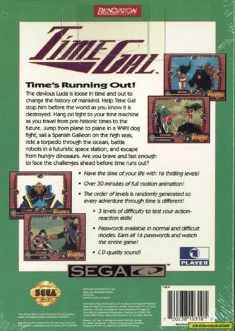 Time Gal - Sega CD (Renovation - 1) video game collectible [Barcode 720238103105] - Main Image 2