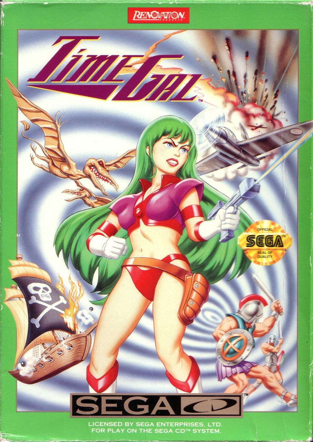 Time Gal - Sega CD (Renovation - 1) video game collectible [Barcode 720238103105] - Main Image 3