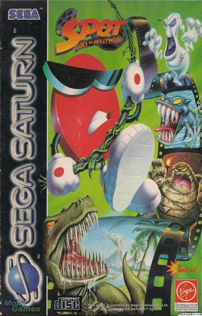 Spot Goes To Hollywood - Sega Saturn (Virgin Interactive Entertainment - 1) video game collectible [Barcode 5028587080517] - Main Image 1