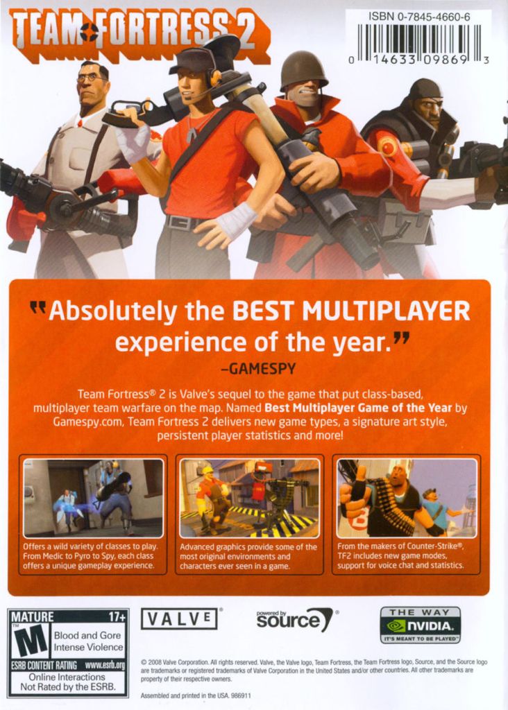 Team Fortress 2 - Microsoft Xbox 360 (Valve) video game collectible - Main Image 2