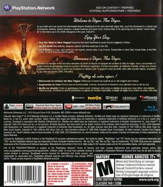 Fallout New Vegas - Sony PlayStation 3 (PS3) (Bethesda Softworks - 1) video game collectible [Barcode 093155129061] - Main Image 2
