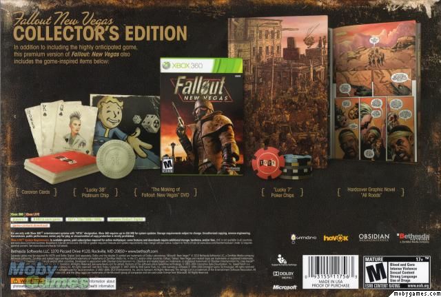 Fallout: New Vegas Collectors Edition - Microsoft Xbox 360 (1) video game collectible [Barcode 093155140141] - Main Image 2