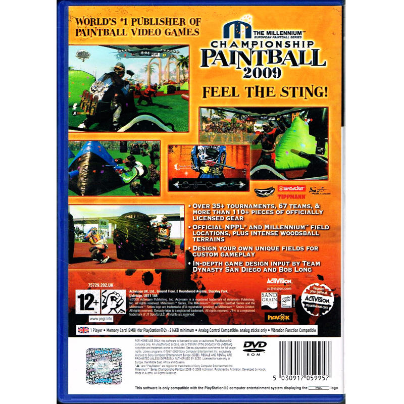 Championship Paintball 09 - Microsoft Xbox 360 (Activision, Inc. - 1-14) video game collectible [Barcode 5030917060045] - Main Image 2