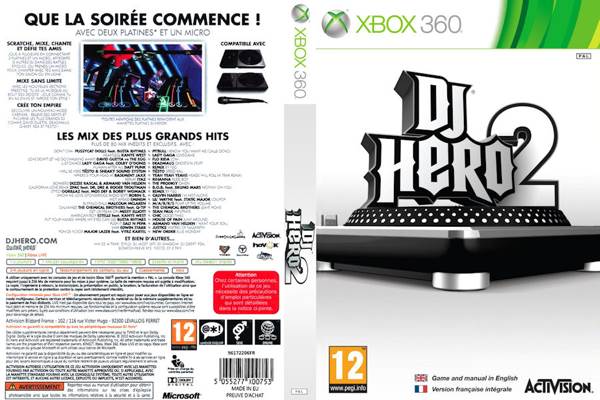 X360 / DJ Hero 2 - Microsoft Xbox 360 (Activision Blizzard - 3) video game collectible [Barcode 02034607] - Main Image 2