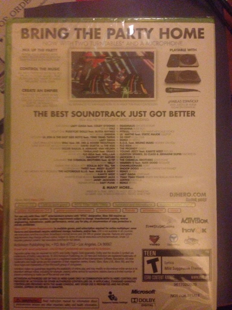 DJ Hero 2 - Microsoft Xbox 360 (Activision) video game collectible - Main Image 2