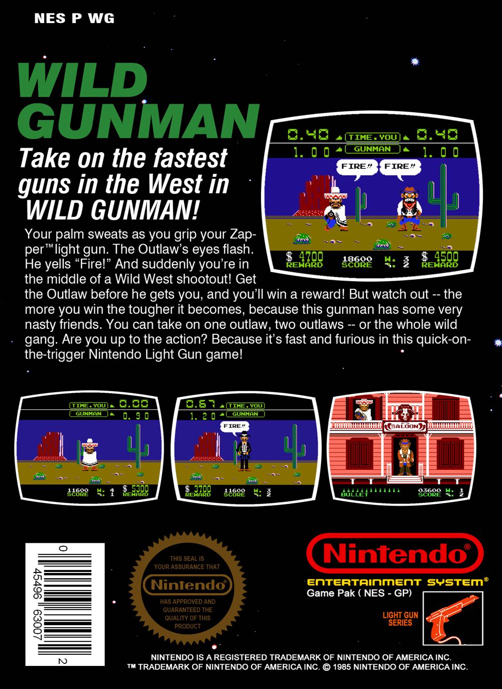 _Wild Gunman - Nintendo Entertainment System (NES) video game collectible - Main Image 2