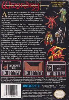 Wizardry - Nintendo Entertainment System (NES) (Nexoft) video game collectible - Main Image 2