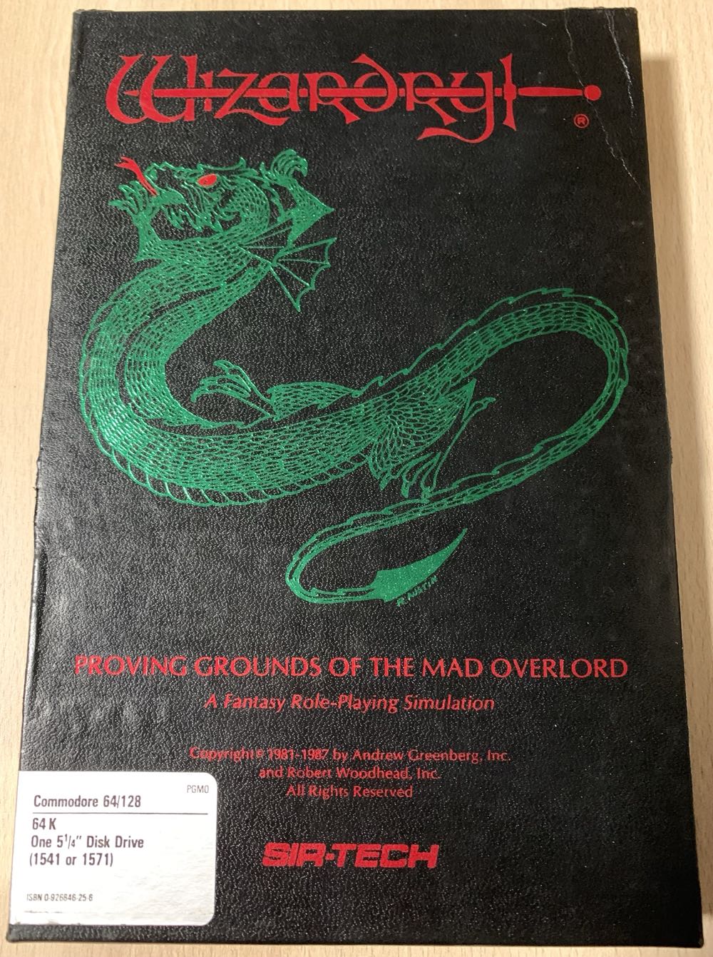 Wizardry - Commodore 64 (Sir-Tech) video game collectible - Main Image 2