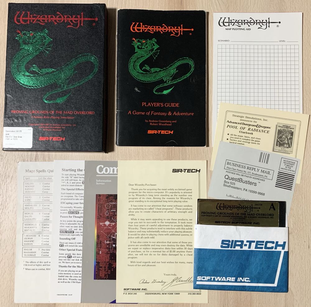 Wizardry - Commodore 64 (Sir-Tech) video game collectible - Main Image 4