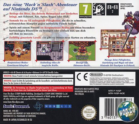 From The Abyss - Nintendo DS (Aksys Games) video game collectible - Main Image 2