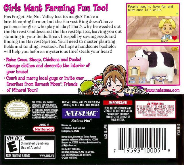 Harvest Moon Ds Cute - Nintendo DS (Natsume - 1) video game collectible [Barcode 719593100102] - Main Image 2