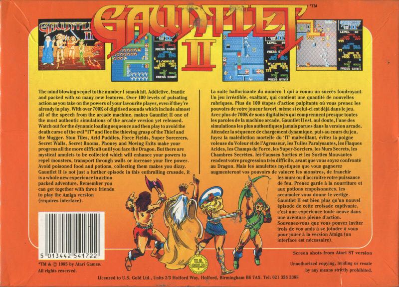 Gauntlet II - Nintendo Entertainment System (NES) video game collectible - Main Image 2