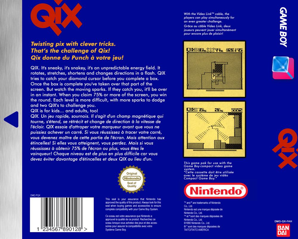 Qix - Nintendo Game Boy video game collectible - Main Image 2