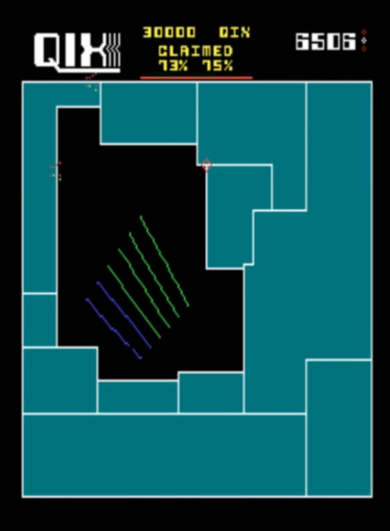 Egret II- Qix - Arcade (Taito - 1) video game collectible - Main Image 4